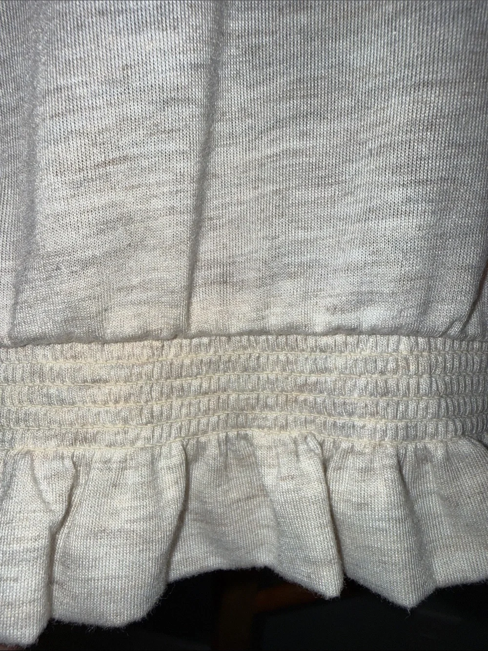 Just Love Cream Lightweight Ruffle-Trim Open Cardigan - Picture 6 of 10
